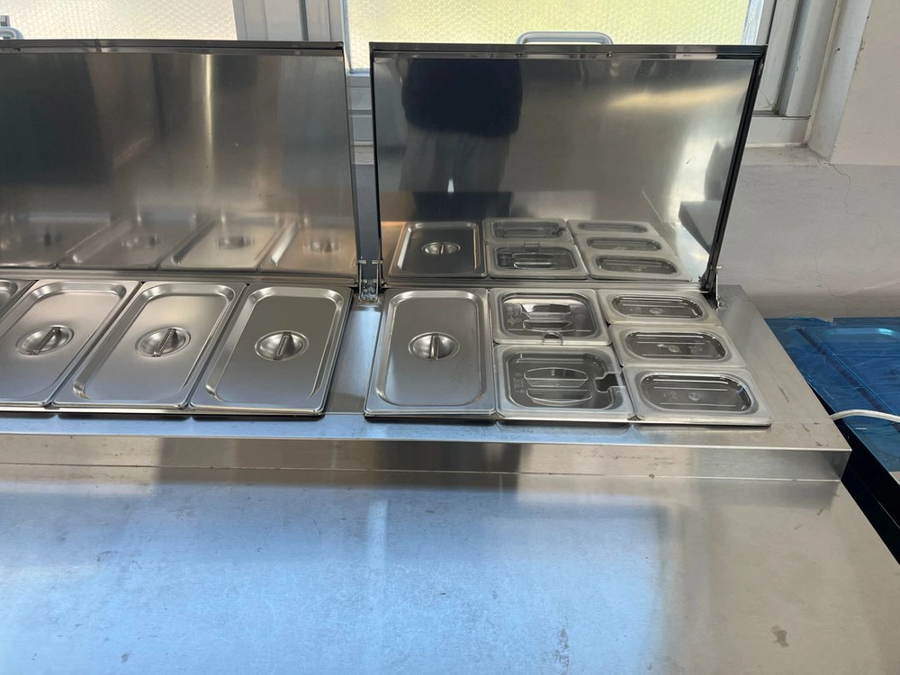 라셀르 토핑냉장고 1800 중고 간냉식 LPT-1834R 브런치 샐러드 밧드 바트 피자 김밥 반찬 이미지
