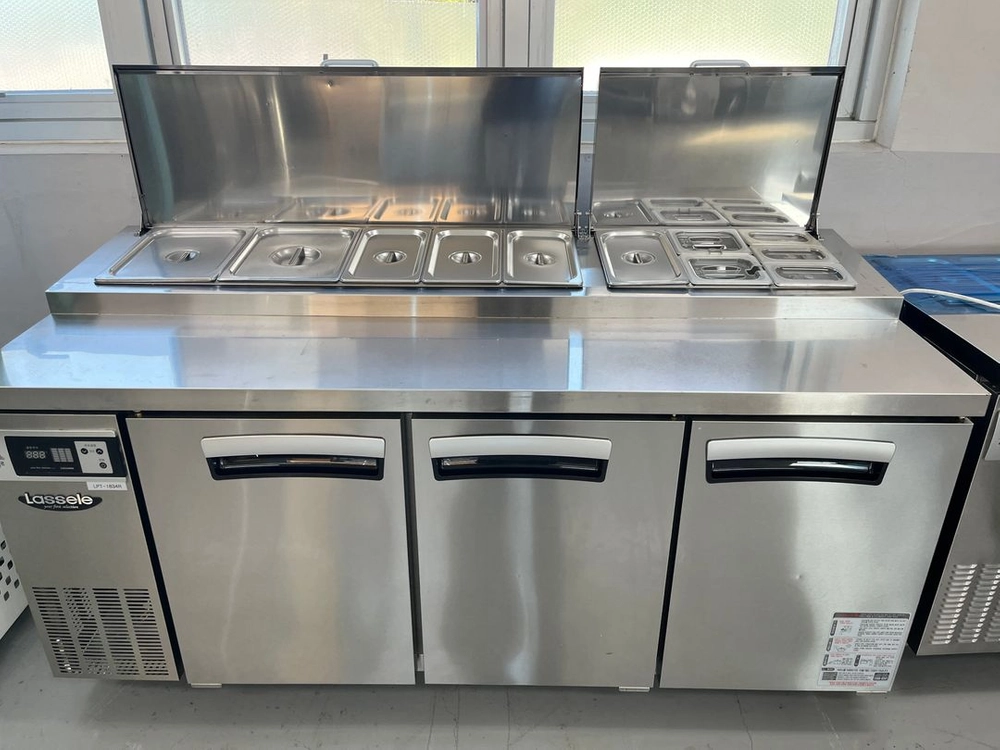 라셀르 토핑냉장고 1800 중고 간냉식 LPT-1834R 브런치 샐러드 밧드 바트 피자 김밥 반찬 이미지