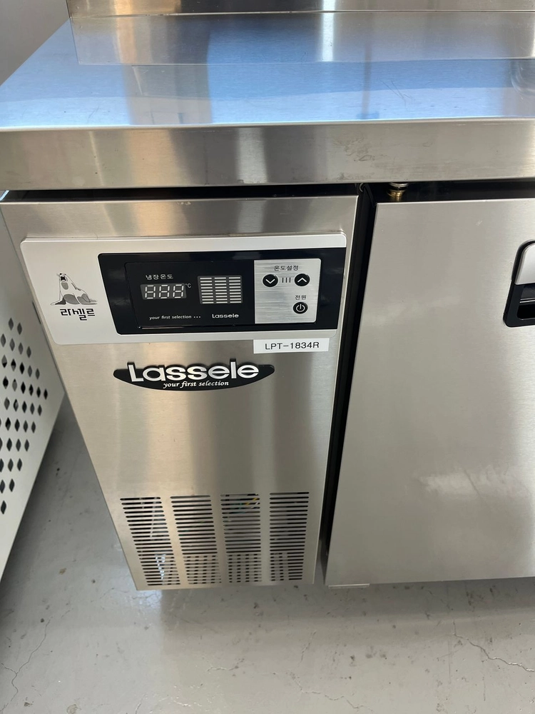라셀르 토핑냉장고 1800 중고 간냉식 LPT-1834R 브런치 샐러드 밧드 바트 피자 김밥 반찬 이미지