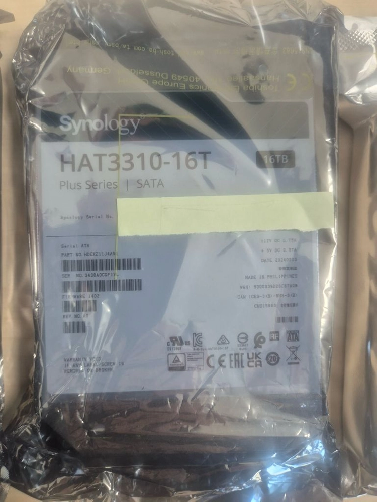 시놀로지 HAT3310-16TB SATA NAS용 HDD 이미지
