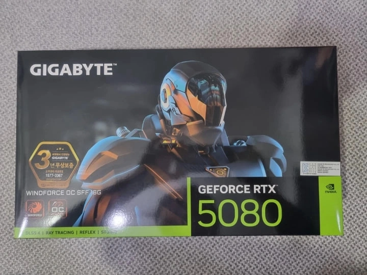 기가바이트 RTX 5080 윈드포스 OC 16GB 미개봉 새제품 팝니다 - 안심되는 중고거래