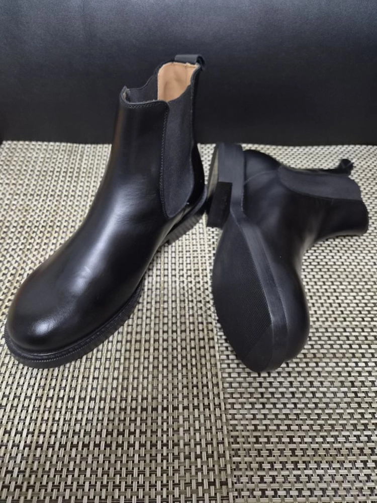 새상품 자라 ZARA 레더 첼시 부츠 가죽 앵클 부츠 40 255~260 이미지