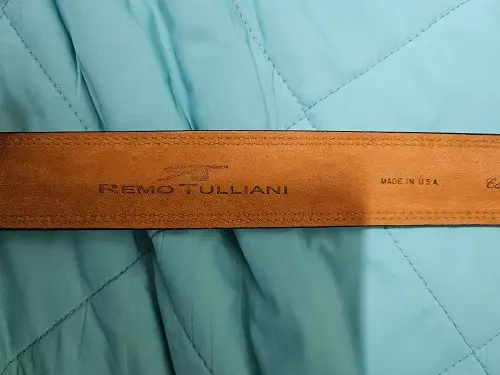 REMO TULLIANI PLAIN 남성 가죽 벨트 이미지