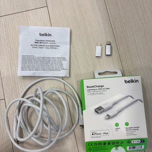 벨킨 라이트닝 to USB-A 케이블 2M 이미지