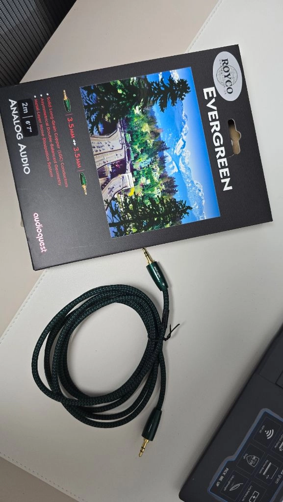 오디오퀘스트 evergreen 3.5mm to 3.5mm 오디오케이블 2m 팝니다 이미지