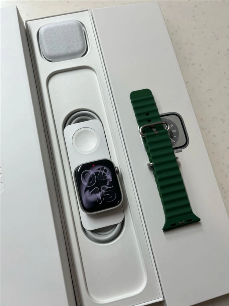 애플워치8스테인리스 45mm 실버 SS급 이미지