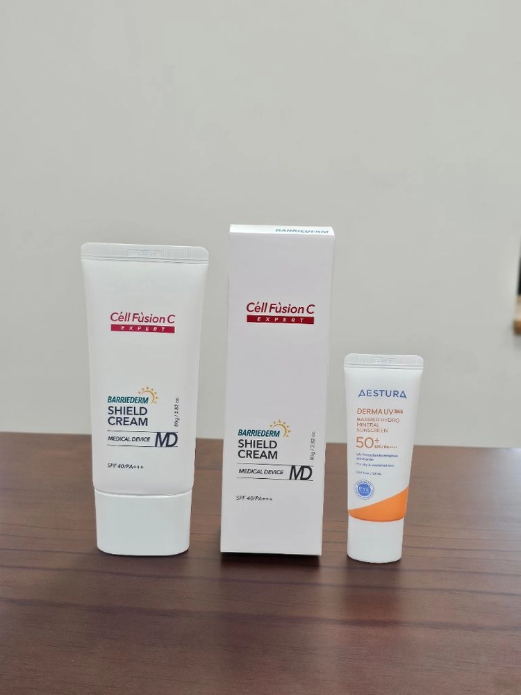 셀퓨전씨 배리덤 쉴드 선크림 대용량 80ml 이미지