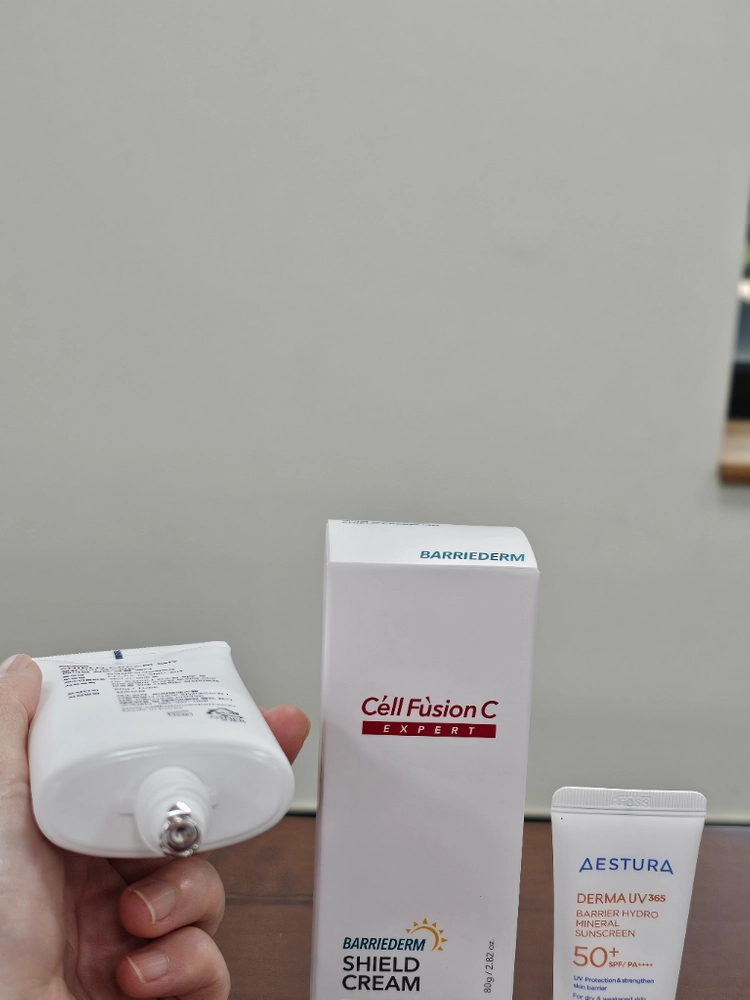 셀퓨전씨 배리덤 쉴드 선크림 대용량 80ml 이미지