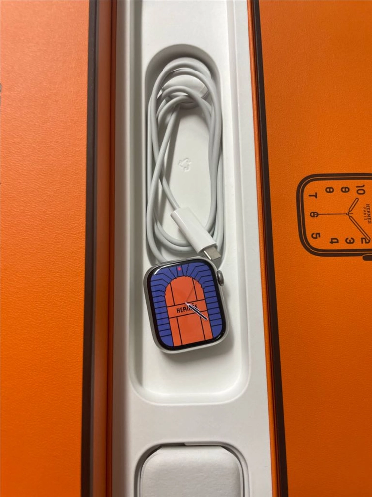 애플워치8에르메스 41mm 실버 애플케어+ 이미지