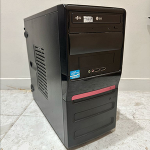 사무용 컴퓨터 PC 데스크탑 / cpu / 메인보드 / 그래픽 카드 / CD롬 / 파워 이미지