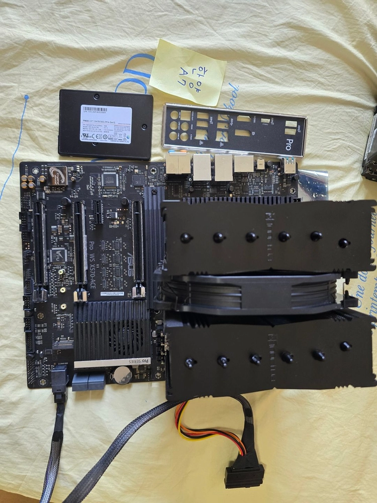 WS X570-ACE_5950X_DDR4 트라이던트 Z Royal_삼성u.2_NVME SSD_nh-d15s_녹투아 이미지