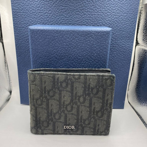 [OS] 디올 오블리크 반지갑 블랙 이미지