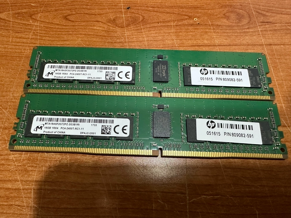 ecc 서버용 램 메모리 ddr4 2400t 16g * 4장 마이크론 - 안심되는 중고거래