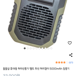 허리걸이 선풍기 이미지