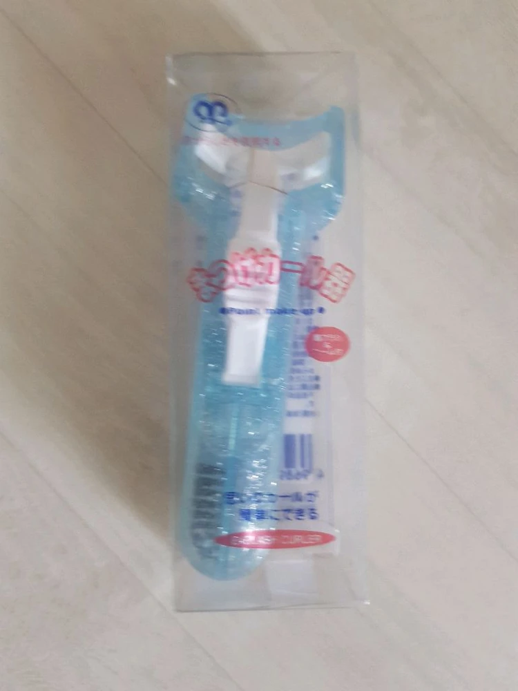 올인원 속눈썹 뷰러 아이래쉬 컬러+브러쉬+빗 블루색상 이미지