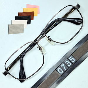 RONSON RS-1 안경테 안경 55mm 티타늄 이온도금 스퀘어 일본 수입 빈티지 레트로 클래식 Y2K 아메카지 이미지