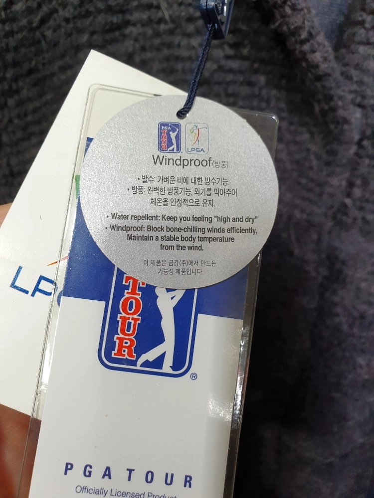 485,000원가격택부착LPGA정품방풍발수울코트95 이미지