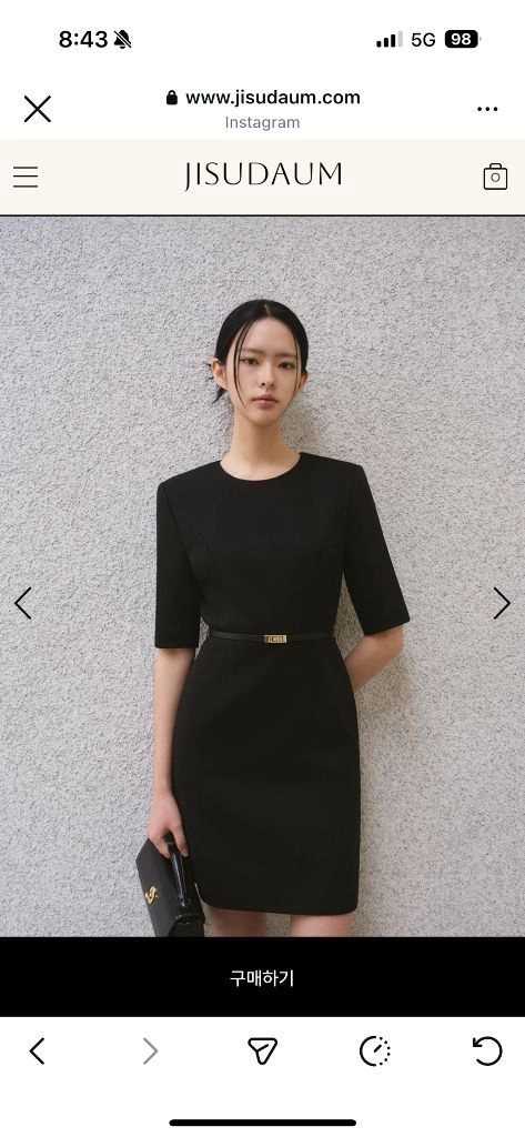 지수다움 에르 원피스 미니 m 이미지