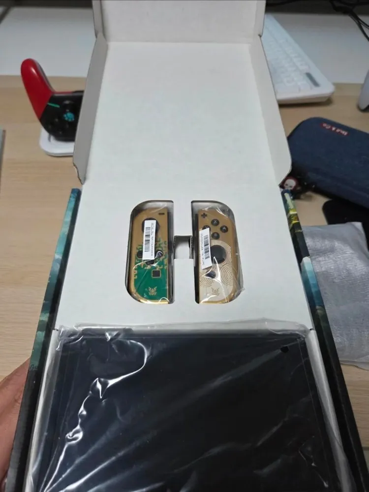 (급처!) 새제품급 닌텐도 스위치 Oled 젤다 에디션 악세사리 풀셋 이미지