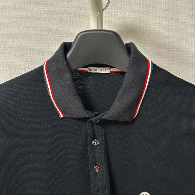 [XL] 19FW 몽클레어 폴로 반팔 티셔츠 블랙 이미지