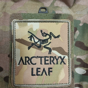 새상품 아크테릭스 LEAF 군사 멀티캠 전술리프 패치 이미지