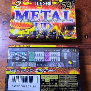 맥셀 maxell UD 메탈 카세트 공테이프 2개 1팩 미개봉 이미지