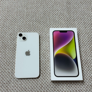 아이폰 14플러스 256GB 화이트 (박스, 충전기) 이미지