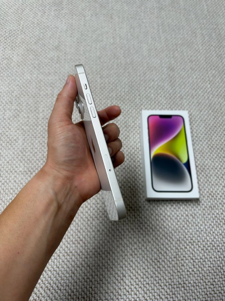 아이폰 14플러스 256GB 화이트 (박스, 충전기) 이미지