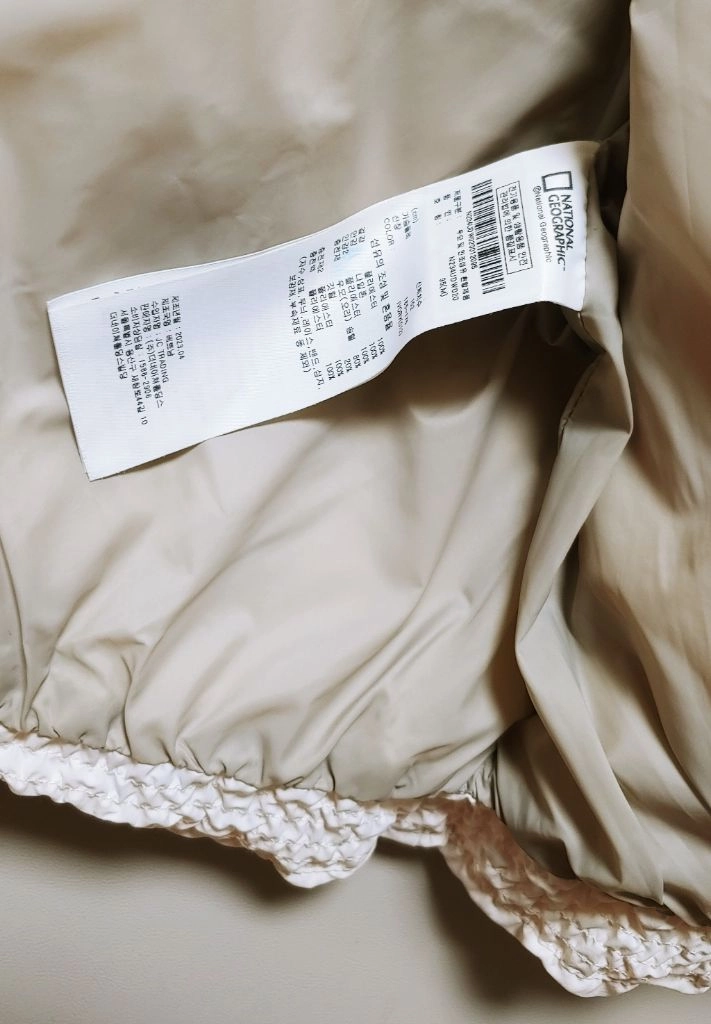 [L] 내셔널지오그래픽 경량 패딩점퍼 베이지628 이미지