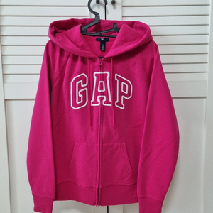 GAP 핫핑크 기모 후드집업 M 이미지