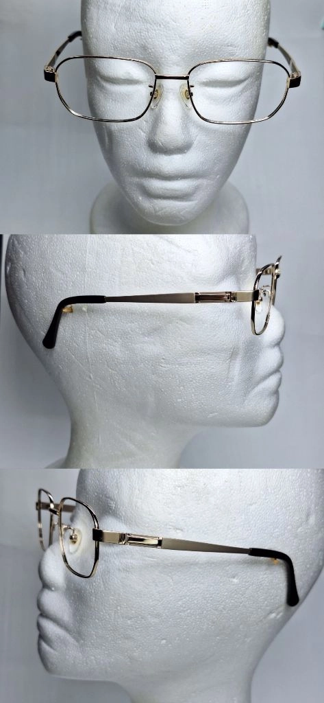 3359 안경테 안경 54mm 티타늄 골드 스퀘어 일본 빈티지 클래식 레트로 Y2K 아메카지 복고 수입 패션 유니크 이미지
