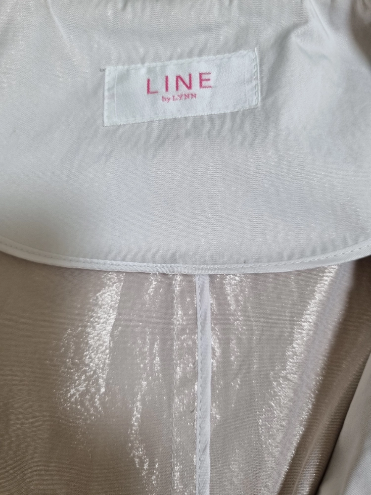 LINE by LYNN 롤업소매 롱자켓. 85-90-160(사이즈2).연베이지 이미지