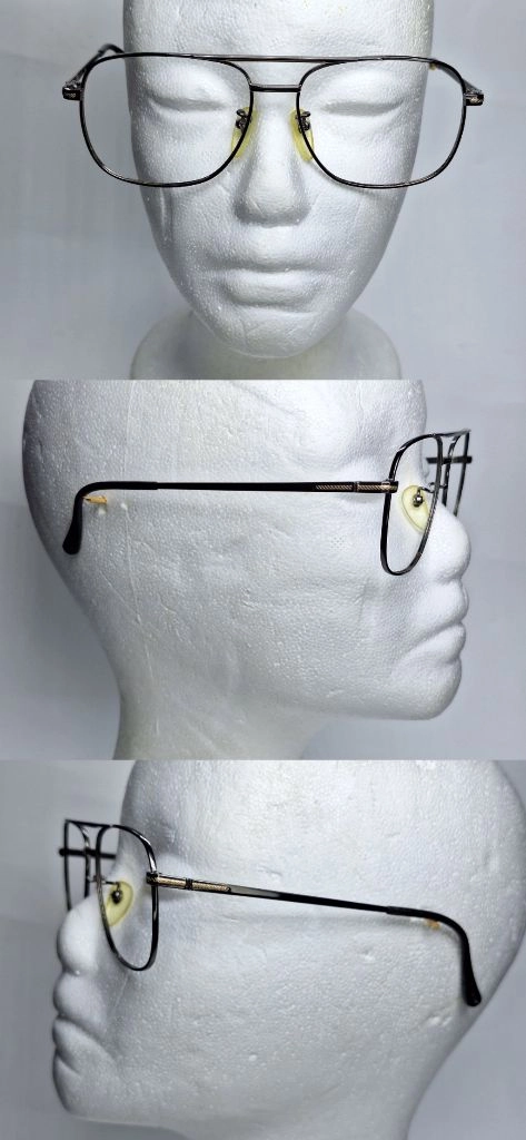 SUR T-03 안경테 안경 54mm 티타늄 더블브릿지 일본 사바에 제조 하우스 브랜드 일제 빈티지 레트로 Y2K 이미지