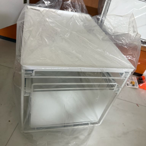 새것/주방 슬라이딩 와이드 수납장 철제 선빌 2단 이미지