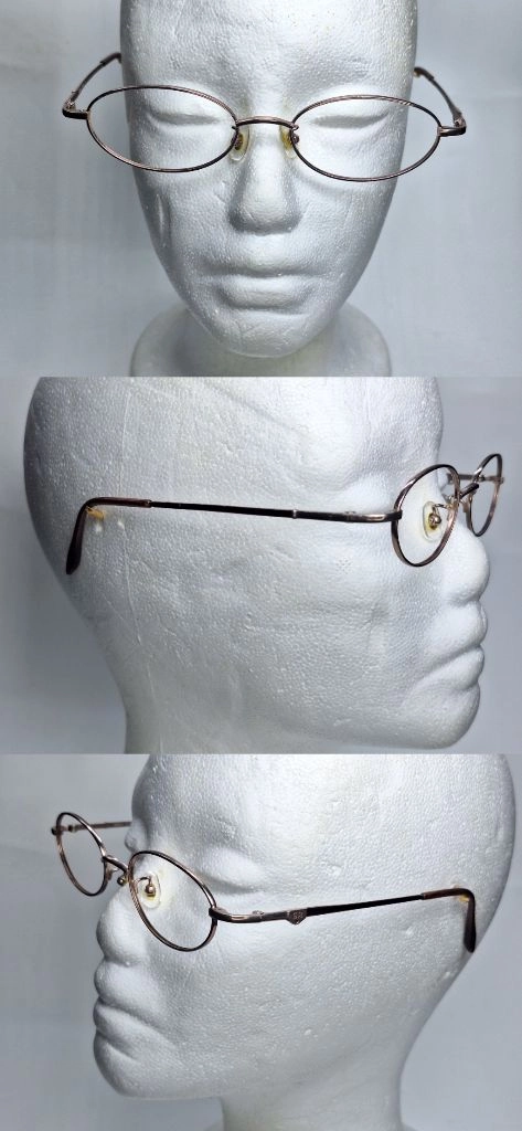 SONIA RYKIEL 65-0105 안경테 안경 51mm 순 티타늄 일본 제조 수입 로즈골드 오벌형 긱시크 Y2K 이미지