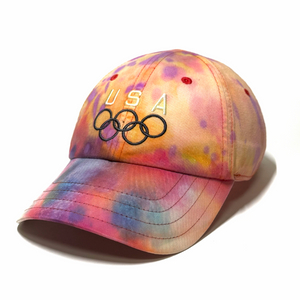NIKE 나이키 초레어 빈티지 헤리티지86 미국 USA 올림픽 선수 선셋 멀티컬러 타이다이 볼캡 모자 운동 이미지