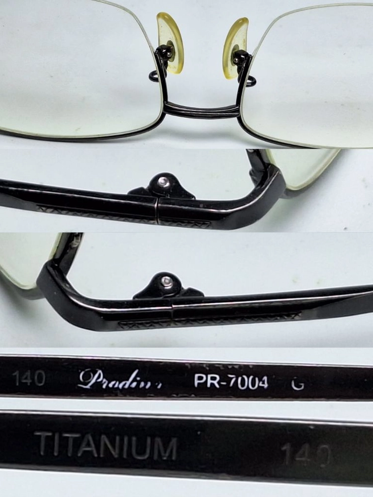 Prodina PR-7004 안경테 안경 반무테 스퀘어 일본 빈티지 클래식 레트로 복고 앤틱 아메카지 패션 수입 이미지