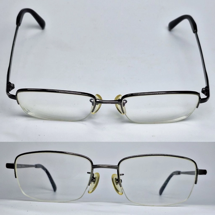 Prodina PR-7004 안경테 안경 반무테 스퀘어 일본 빈티지 클래식 레트로 복고 앤틱 아메카지 패션 수입 이미지