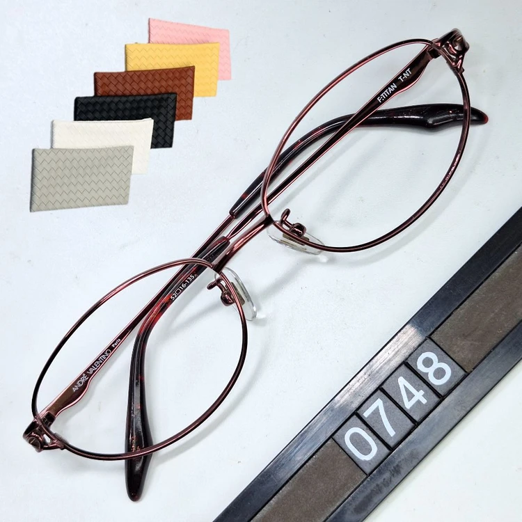 앙드레 발렌티노 ANDRE VALENTINO 안경테 안경 52mm 오벌형 긱시크 티타늄 일본 빈티지Y2K 아메카지 이미지