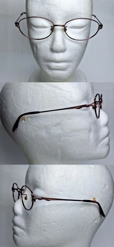 앙드레 발렌티노 ANDRE VALENTINO 안경테 안경 52mm 오벌형 긱시크 티타늄 일본 빈티지Y2K 아메카지 이미지