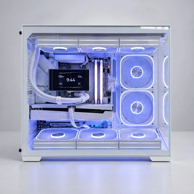 라이젠7500X3D + RTX5060Ti 화이트 컴퓨터 조립PC 이미지