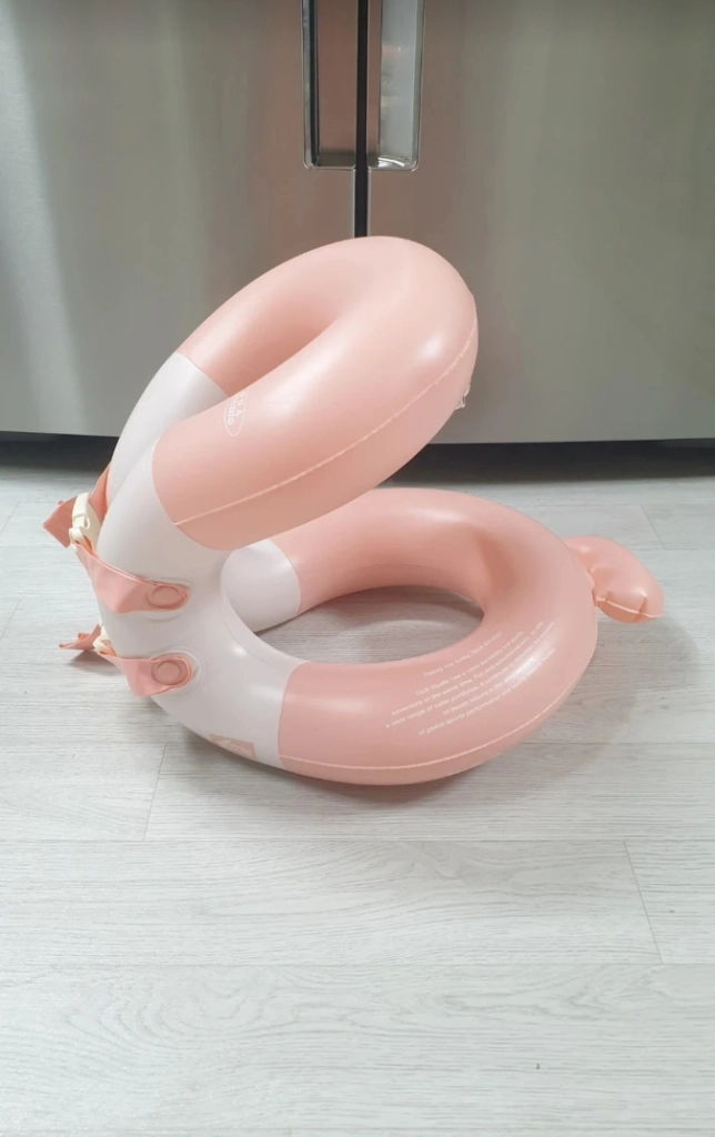 [미사용 새상품] 오우아 스튜디오 넥튜브 착용형 구명조끼 아동 15~25kg_핑크색 이미지