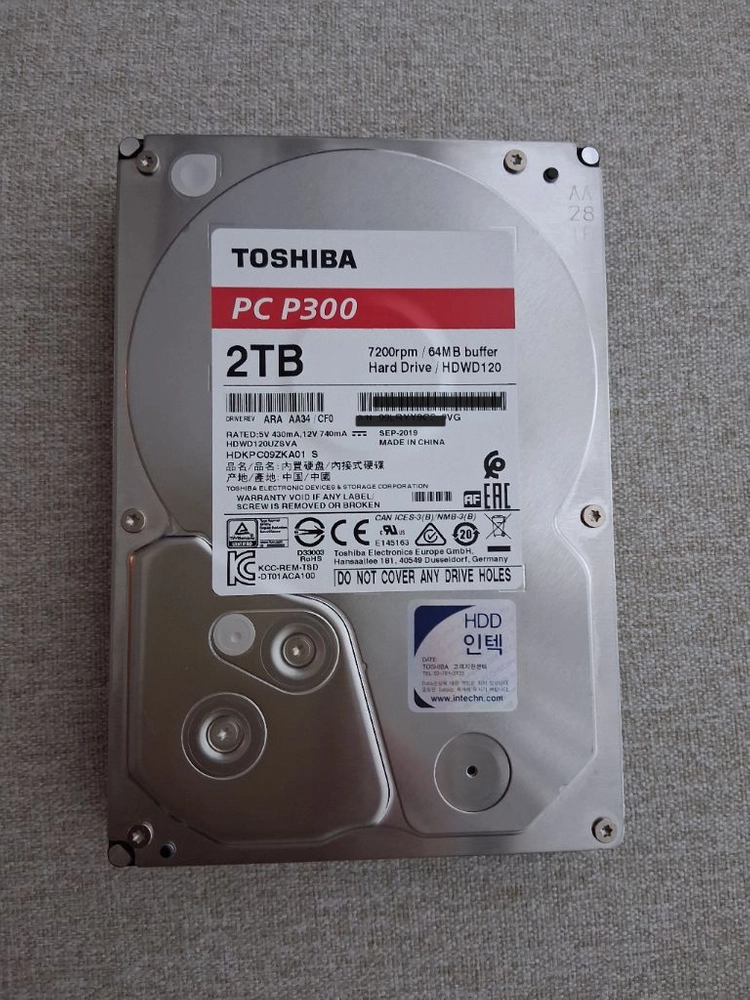 데스크탑 PC(Core i5/16GB/SSD 256GB/HDD 2TB) 이미지