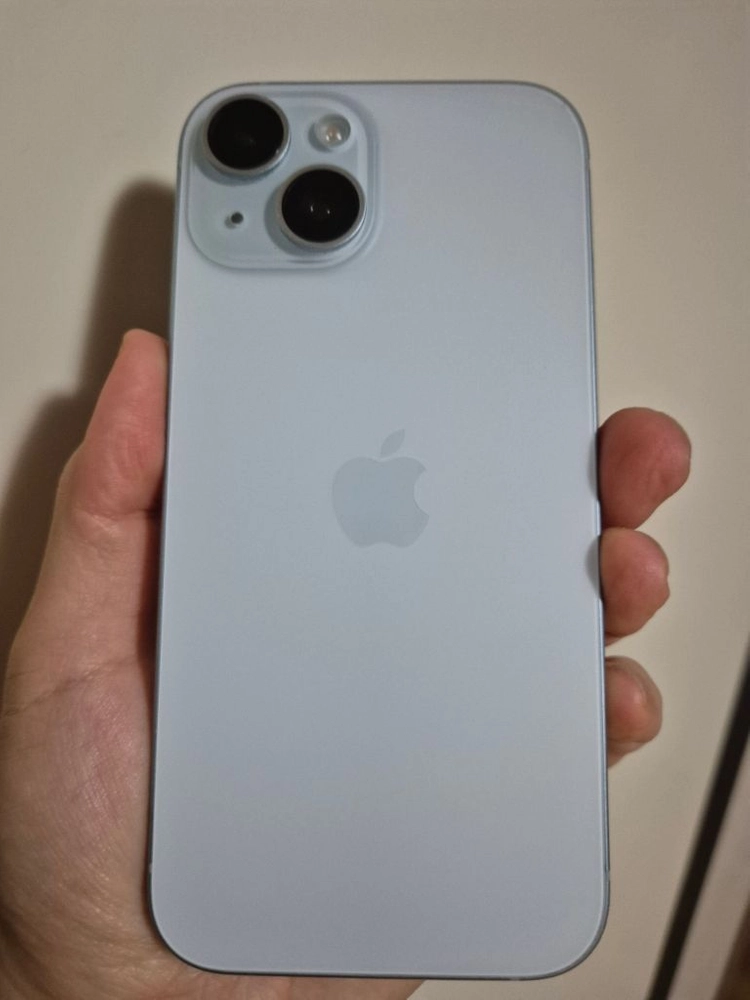 아이폰 15 블루 128GB, 배터리 80% 이미지