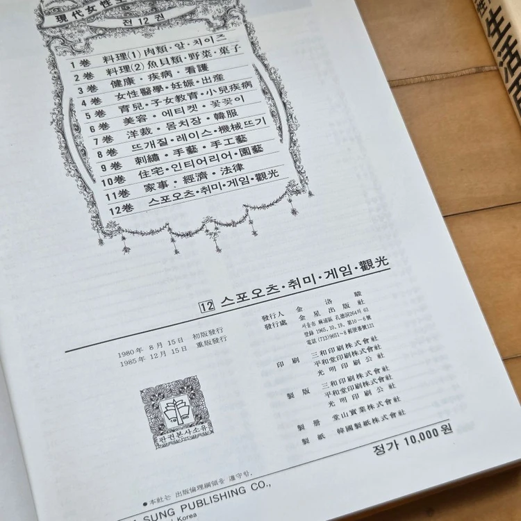 레트로-빈티지 현대여성 생활백과대사전 12권 완질 / 금성출판사 이미지