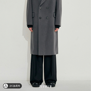 24FW 시스템옴므 핸드메이드 더블코트 105 다크그레이 이미지