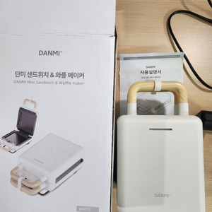 단미 샌드위치 와플 메이커 화이트 DA-SAN01 이미지