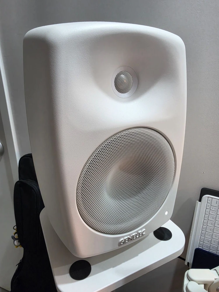 Genelec 제네렉 G4 G Four 2개 + 블루사운드 노드 아이콘 Node Icon + 플로어 스탠드 팝니다 이미지
