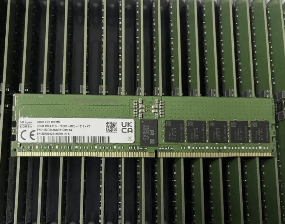 SK하이닉스 DDR5 32GB 5600MHz PC5-44800 ECC RDIMM 이미지