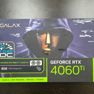 [풀박스] 갤럭시 GALAX 지포스 RTX 4060 Ti 1-Click OC 8GB 이미지